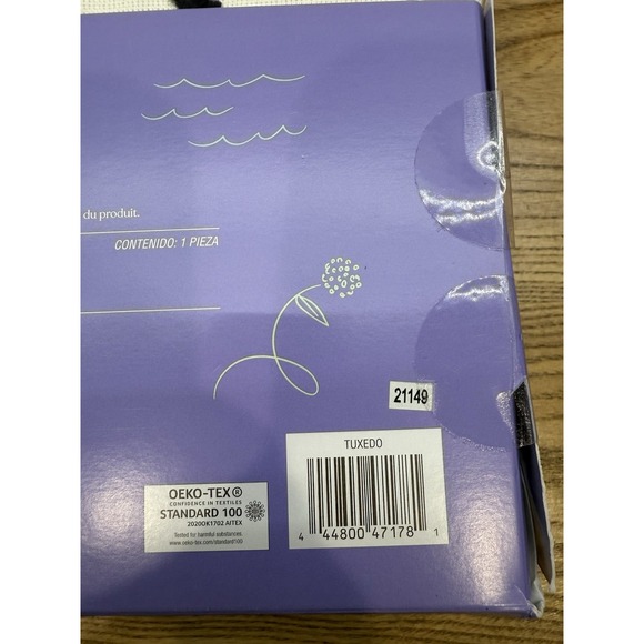 Wild Sage Asmara Diamond Shower Curtain 72"x72" In Color Tuxedo - Picture 5 of 5